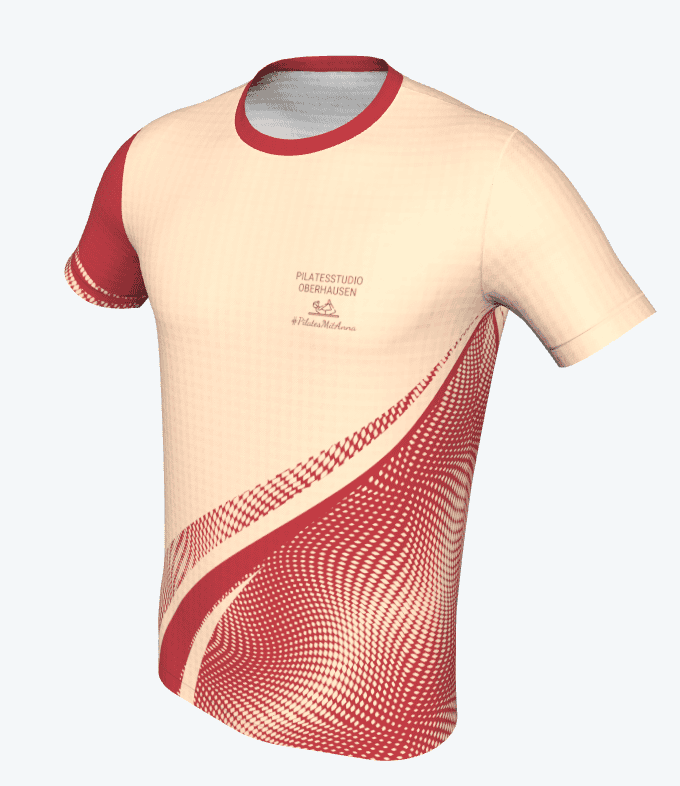 Laufshirt Pilatesstudio Frontansicht