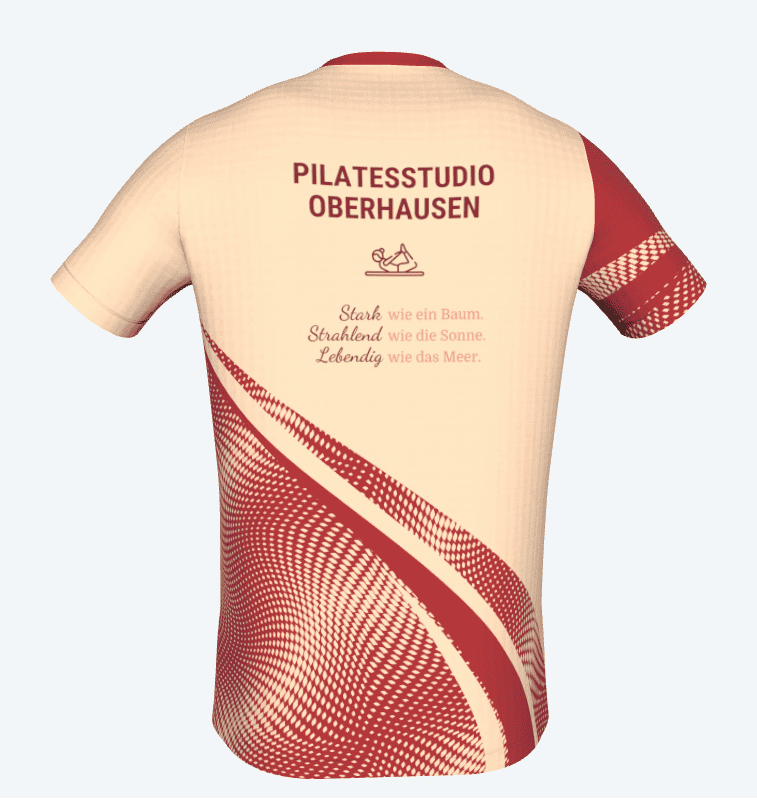 Laufshirt Pilatesstudio Rückansicht