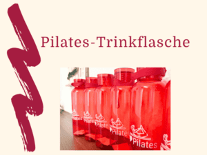 Trinkflasche Pilates-Edition rot